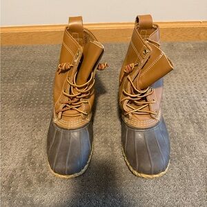 L.L. Bean Women's Duck Boots - Brown and Gray